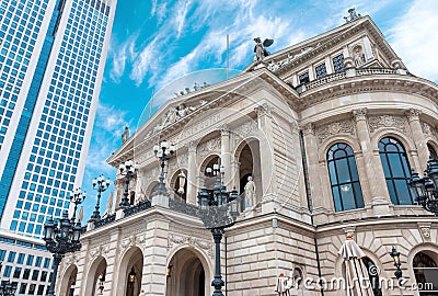 The Alte Oper Frankfurt am Main city opera house Stock Photo