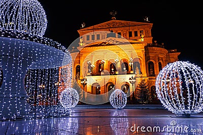 Alte Oper Old Opera, a concert hall in Frankfurt am Main Stock Photo