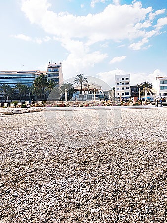 Altea Spain beach in April Editorial Stock Photo