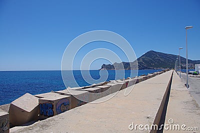 Altea, Spain, May 27 view Serra Gelada Editorial Stock Photo