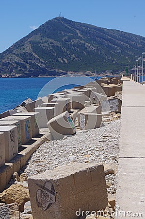 Altea, Spain, May 27 view Serra Gelada Editorial Stock Photo