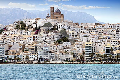 Altea village in the north of Alicante province in Spain. Editorial Stock Photo