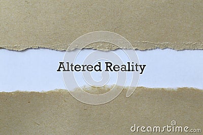 Altered reality on paper Stock Photo