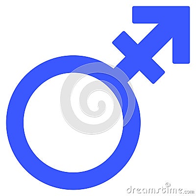 Alternate Gender Symbol Flat Icon Vector Illustration
