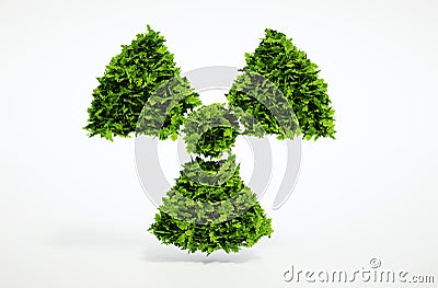 Alternative ecology nuclear concept Stock Photo