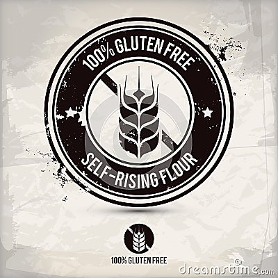 Alternative gluten free stamp Vector Illustration