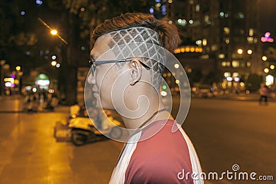 Alternative hair style Editorial Stock Photo