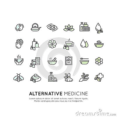 Alternative Medicine. IV Vitamin Therapy, Anti-Aging, Wellness, Ayurveda, Chinese Medicine. Holistic centre Stock Photo