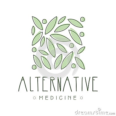 Alternative medicine logo symbol vector Illustration Vector Illustration