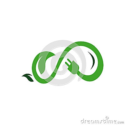 alternative renewable sustainable energy logo vector graphic design icon illustrations Vector Illustration