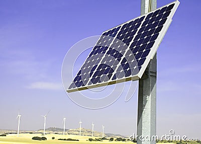 Alternative solar energies Stock Photo