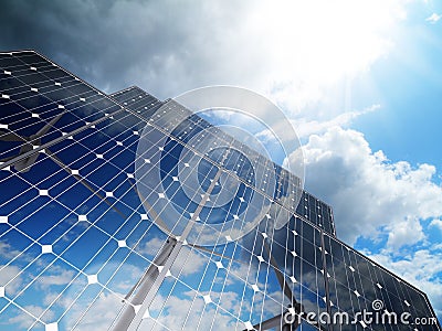 Alternative solar energy Stock Photo