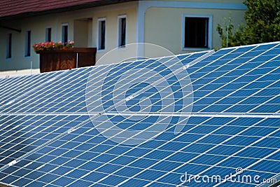 Alternative solar energy. solar energy power Stock Photo