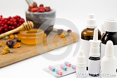 Alternative and traditional medicine Stock Photo
