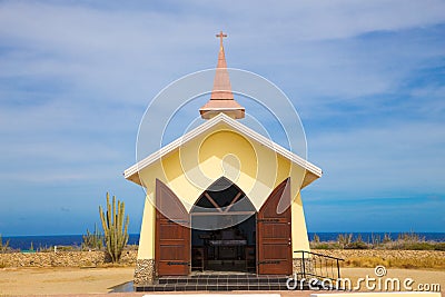 Alto Vista Chapel Aruba Stock Photo