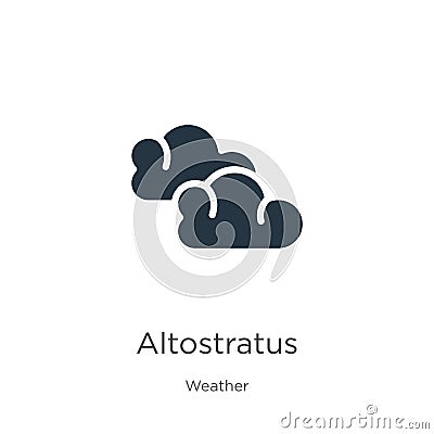 Altostratus icon vector. Trendy flat altostratus icon from weather collection isolated on white background. Vector illustration Vector Illustration