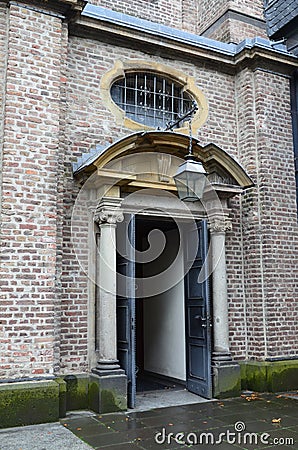 Altstadt-Nord, Schwalbengasse, Sankt Maria in der Kupfergasse, barocke Kirche der Schwarzen Mutter Gottes Stock Photo