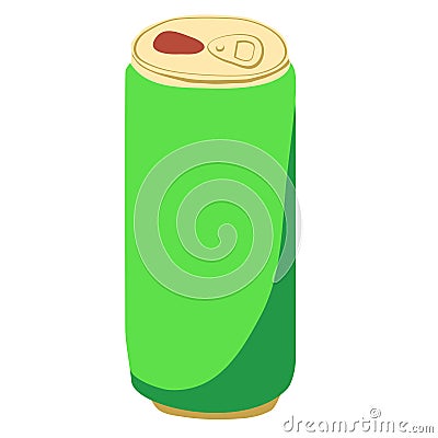 Aluminium can for beverages Vector Illustration