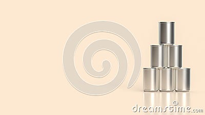 The aluminium can for drink or recycle concept 3d rendering Stock Photo