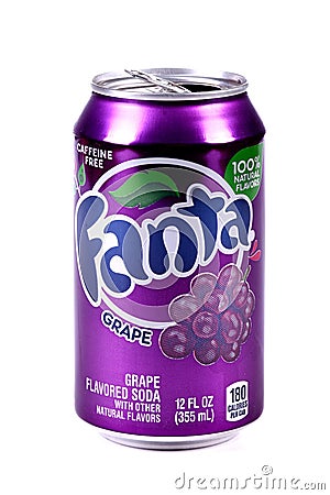 Fanta Grape Editorial Stock Photo