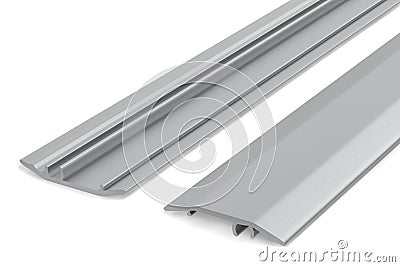 Aluminium door floor threshold profile Stock Photo