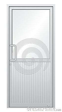 Aluminium door Vector Illustration