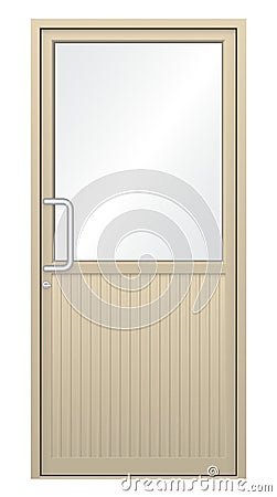 Aluminium door Vector Illustration