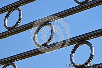 Aluminium made grill wall background photograph Stock Photo