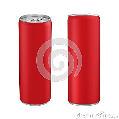 Aluminium Soda Can Isolated Stock Photo