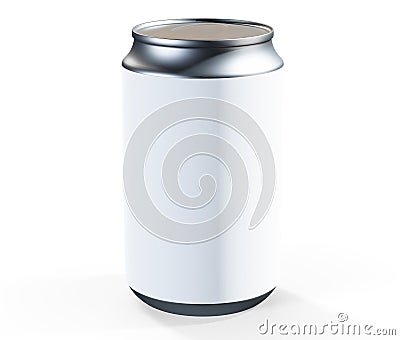 Aluminum can 3d render, ideal for beer, lager, alcohol, soft dri Stock Photo