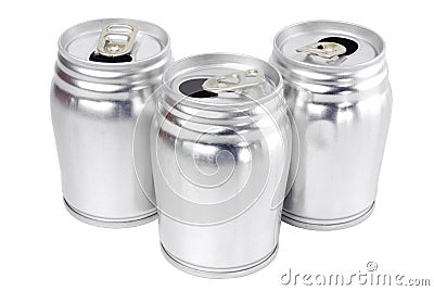 Aluminum cans Stock Photo