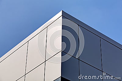 Aluminum facade and alubond panels Stock Photo