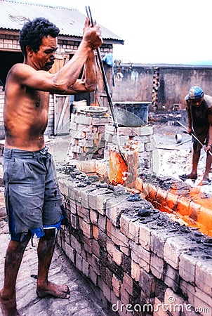 Aluminum factory, Madagascar Editorial Stock Photo