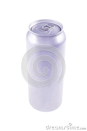 Aluminum soda can. Container for storing cooling drinks Stock Photo