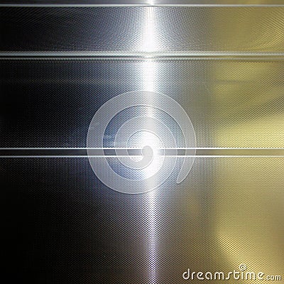 Aluminum surface. Metallic geometric abstract texture background Stock Photo