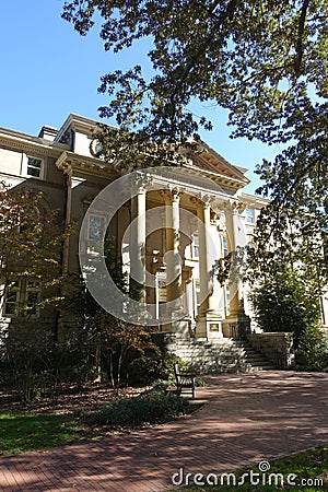 Alumni Building on the UNC Campus in Chapel Hill, NC Editorial Stock Photo