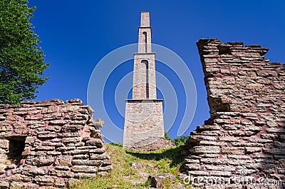 Alun factory ruins on Oland island Stock Photo