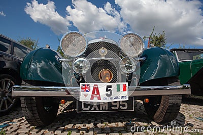 Alvis Blue Royal speed old-timer car Editorial Stock Photo