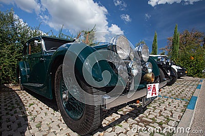 Alvis Blue Royal speed old-timer car Editorial Stock Photo