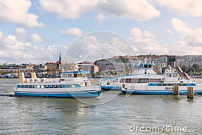 Alvsnabben local ferry transportation in Gothenburg. Editorial Stock Photo