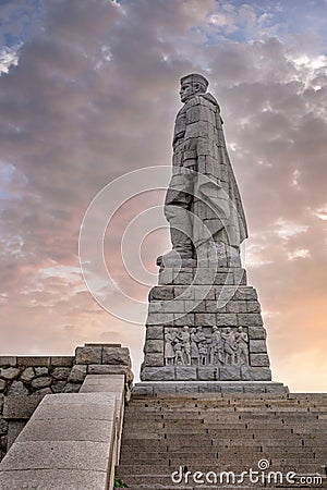 Alyosha monument in Plovdiv, Bulgaria Editorial Stock Photo