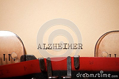 Alzheimer concept view Stock Photo