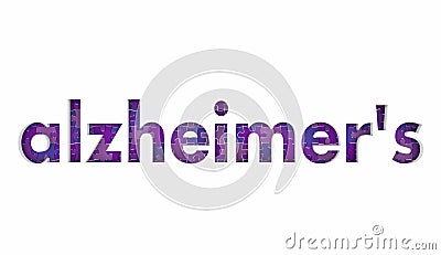 Alzheimer`s Disease Puzzle Pieces Stock Photo