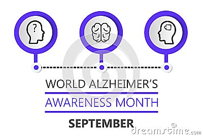 Alzheimer s world day is organized in 21 September Stock Photo
