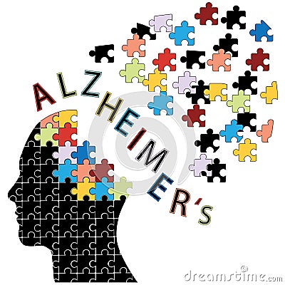 Alzheimers disease icon Vector Illustration