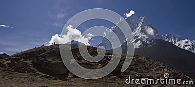 Ama dablam sagarmatha national park Stock Photo