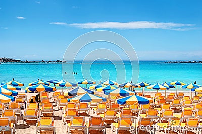 Amadores beach. Gran Canaria, Canary islands, Spain Stock Photo