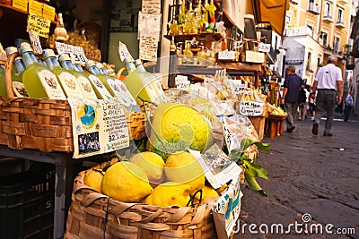 Amalfi Coast Market Editorial Stock Photo