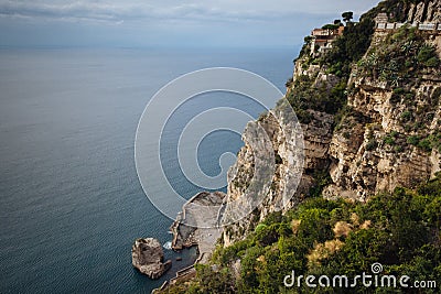 The Amalfi Coast. Mediterranean, italian. Stock Photo
