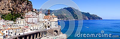 Amalfi coast panorama Stock Photo